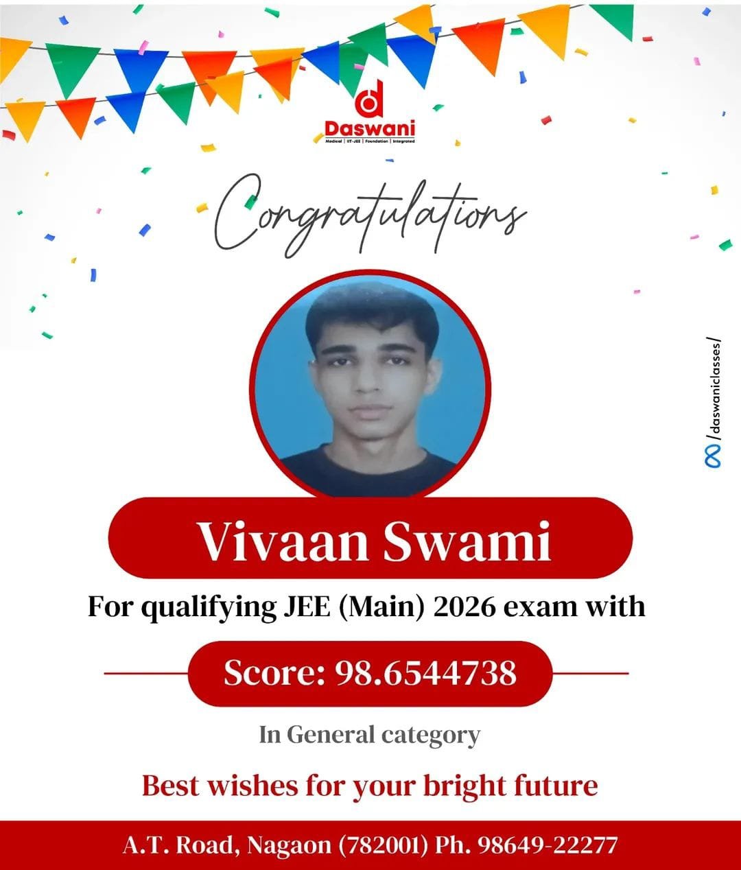 JEE Success Celebration
